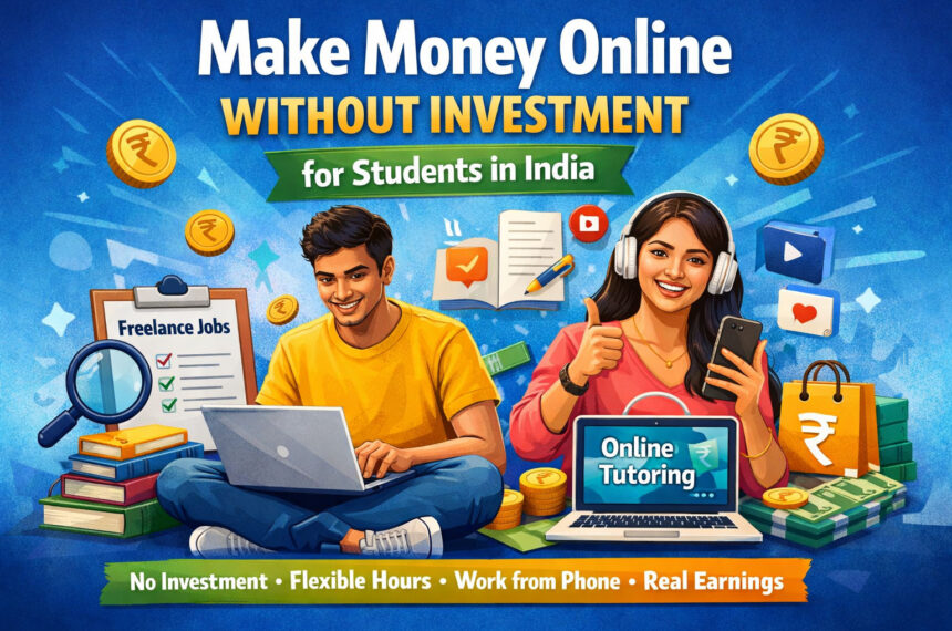 make money online without investment for students in India