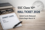 SSC Class 10th Hall Ticket